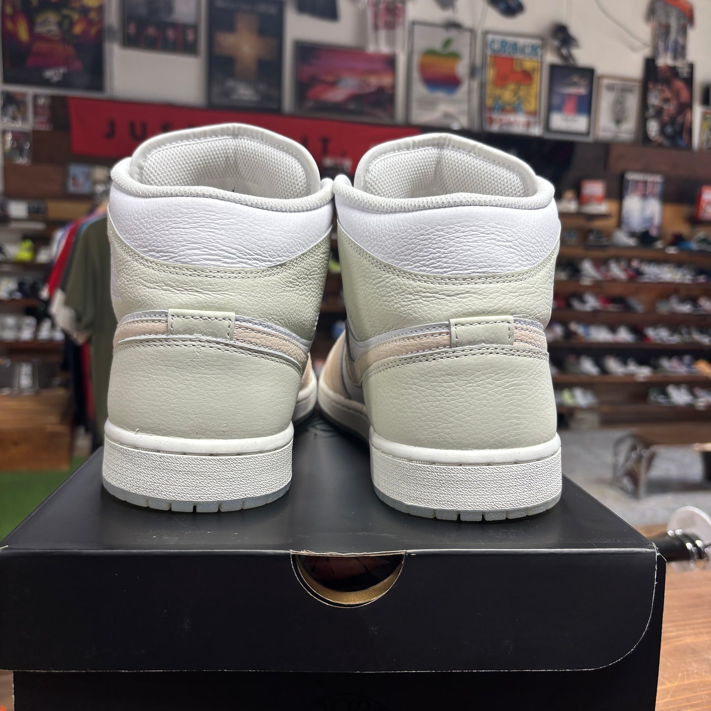 Jordan 1 Mid 'White Sea Glass' Size 11.5