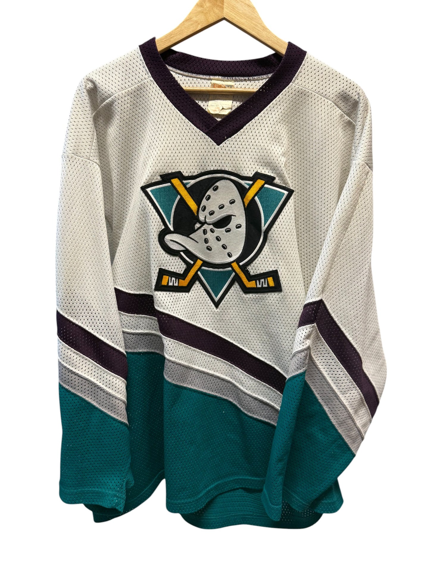 Vintage 90's CCM Anaheim Ducks NHL Hockey Jersey Size Large