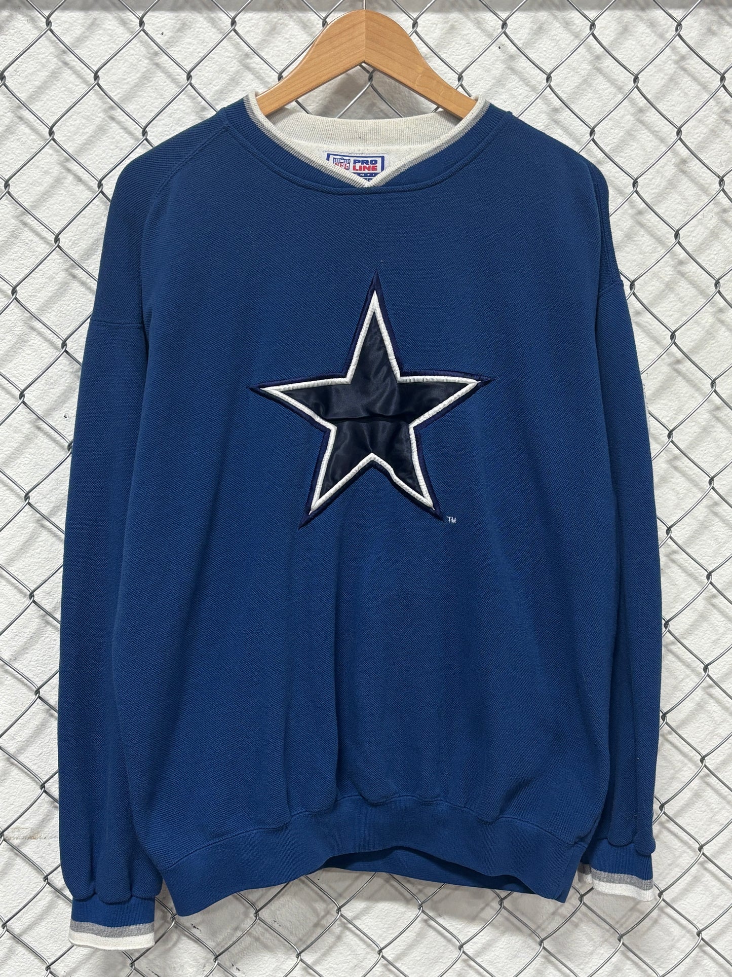 Vintage 90's Starter Dallas Cowboys Star NFL Logo Sweater Size Large