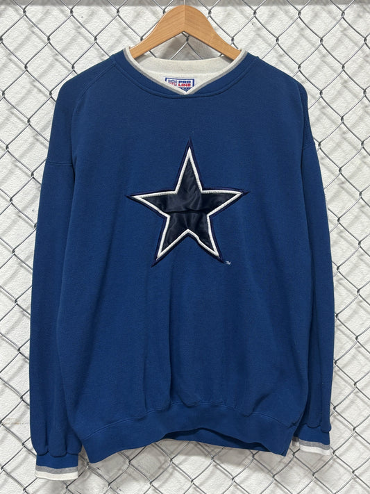 Vintage 90's Starter Dallas Cowboys Star NFL Logo Sweater Size Large