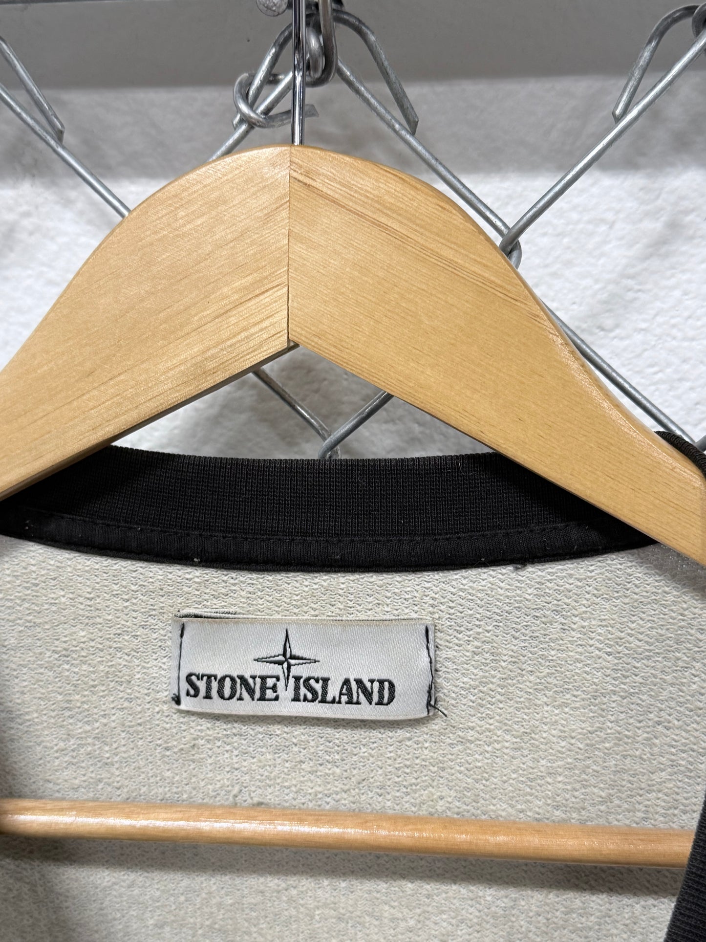 Stone Island Two Tone Black Grey Sweater Jumper Size Large