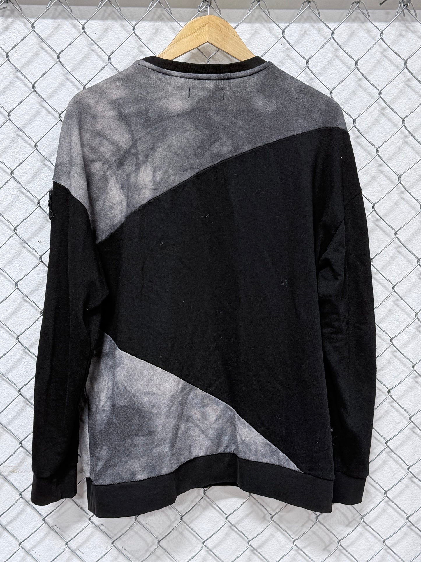Stone Island Two Tone Black Grey Sweater Jumper Size Large
