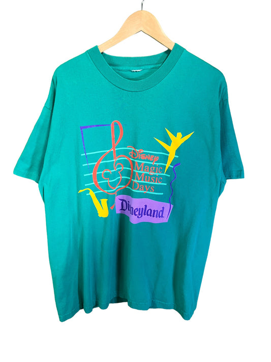 Vintage 90's Disneyland Magic Music Days Graphic Tee Size Large