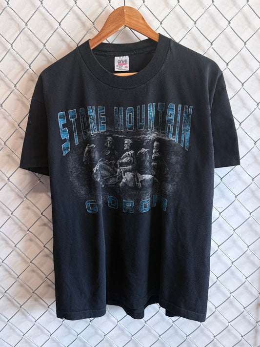 Vintage Stone Mountain Georgia Faded Graphic Tee Size XL