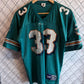 Vintage Miami Dolphins Abdul-Jabbar #33 Jersey Size Medium