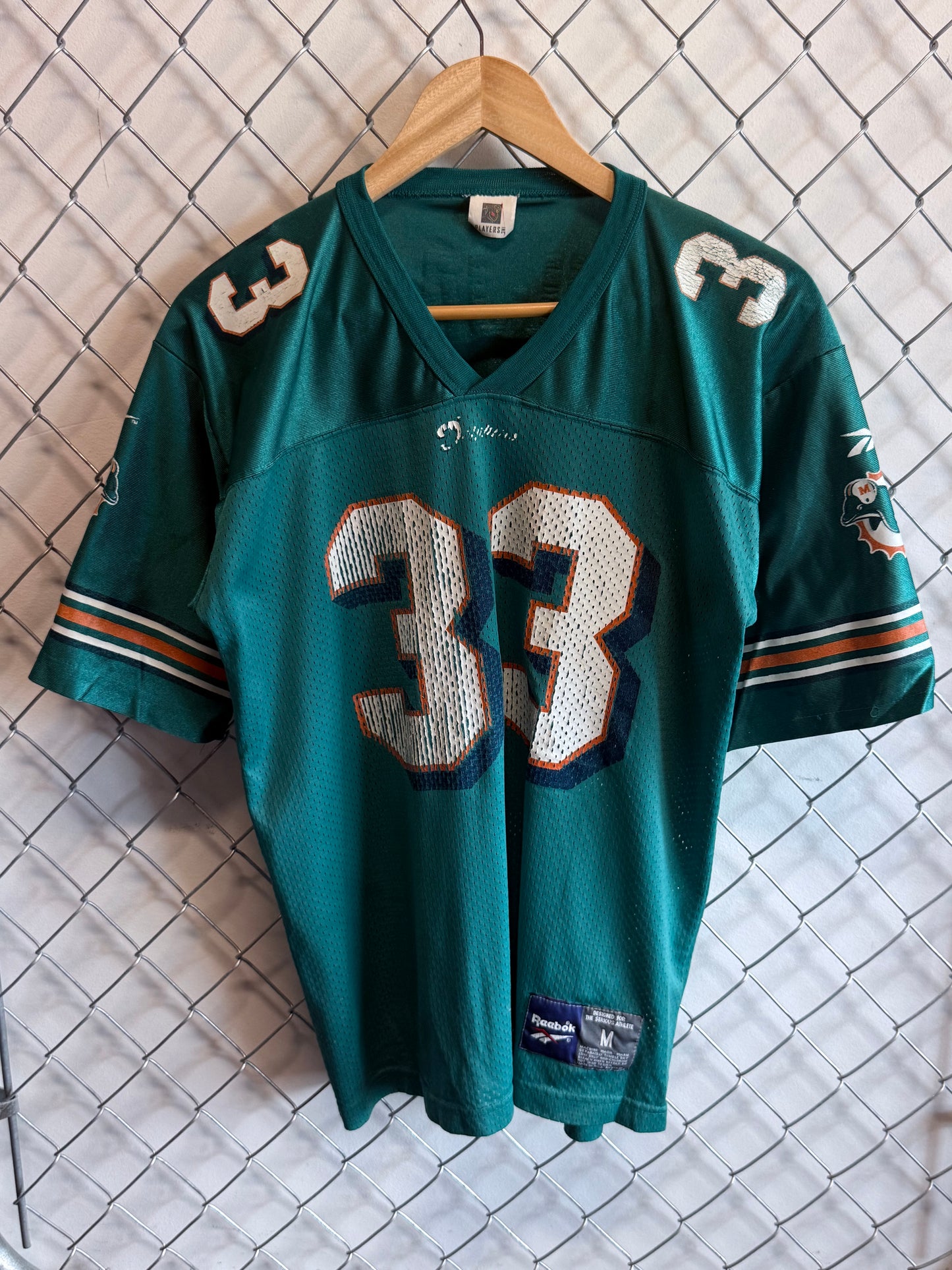 Vintage Miami Dolphins Abdul-Jabbar #33 Jersey Size Medium