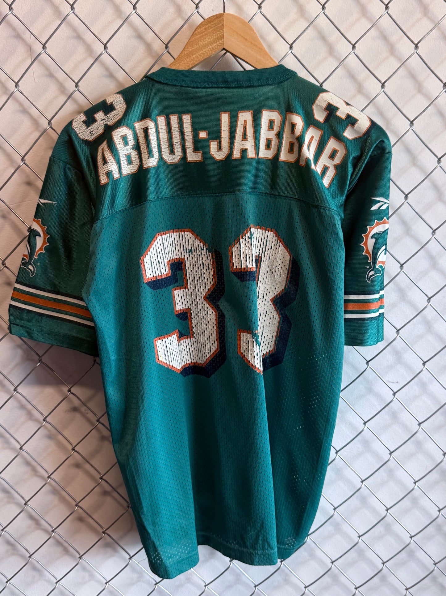 Vintage Miami Dolphins Abdul-Jabbar #33 Jersey Size Medium