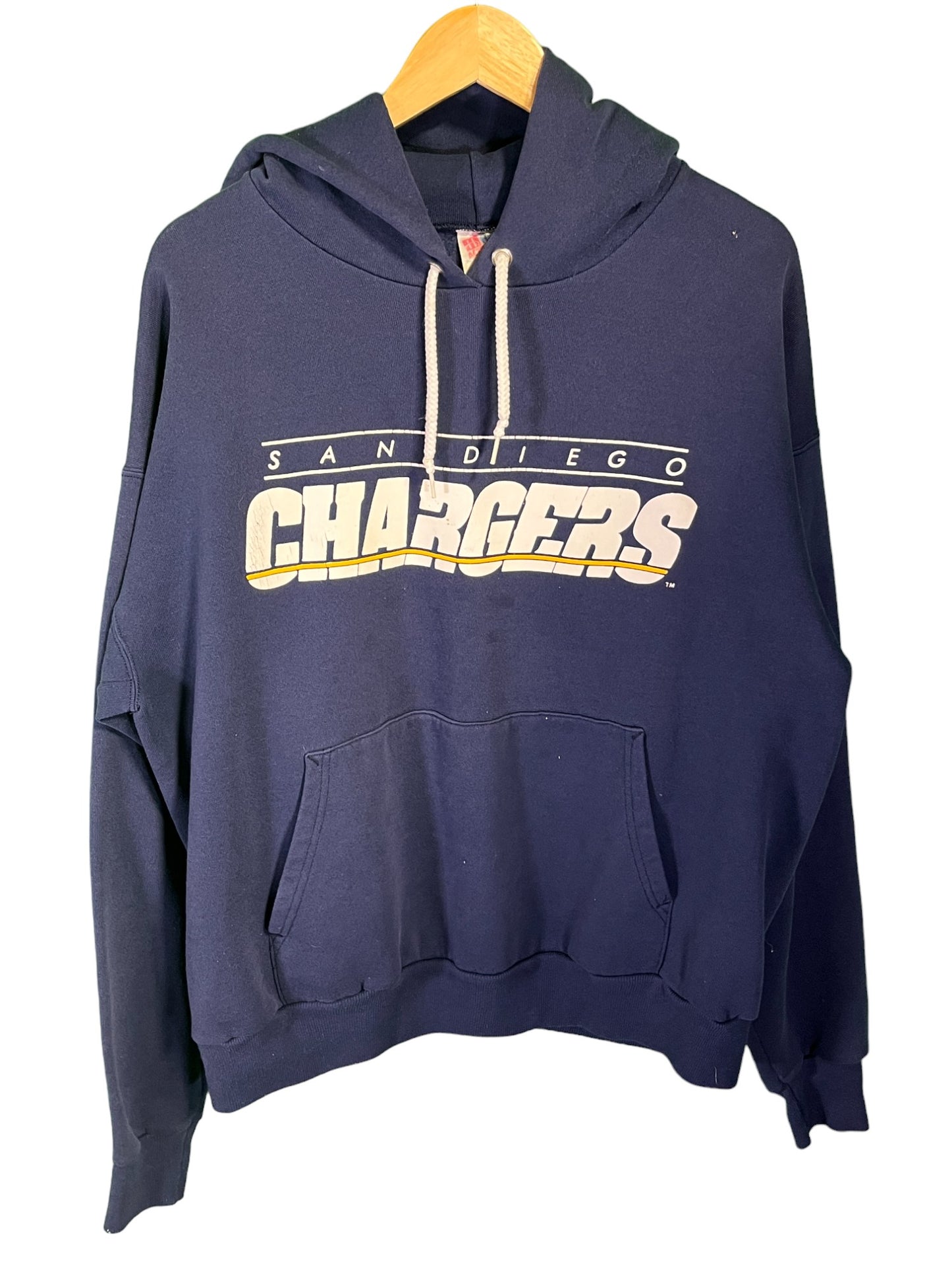 Vintage 90's San Diego Chargers Pullover Blue Hoodie Size XL