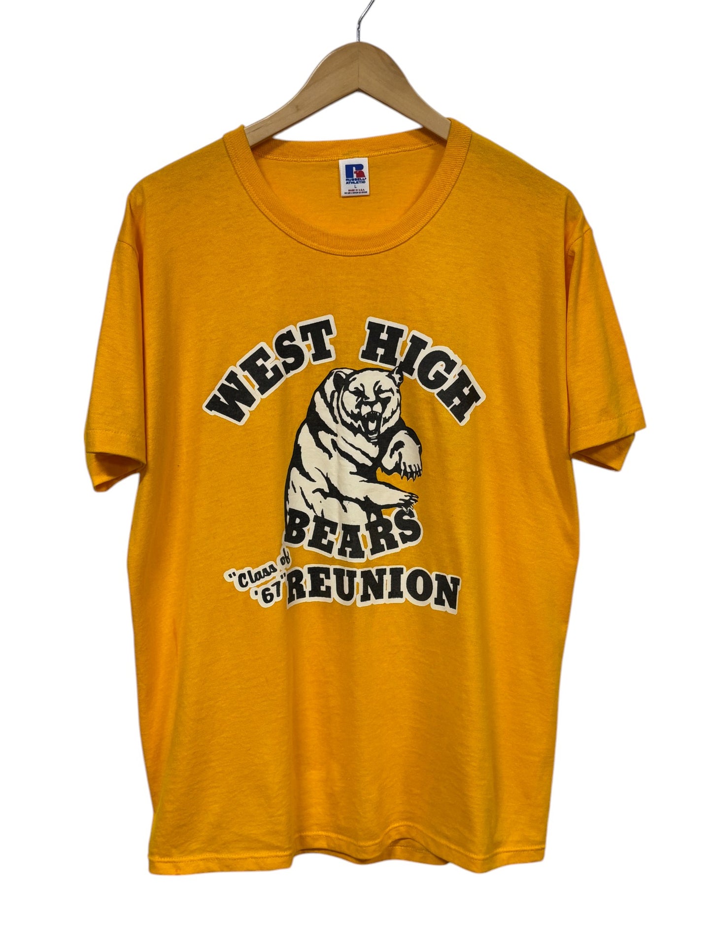 Vintage West High Bears Class of 1967 Reunion Tee Size Large