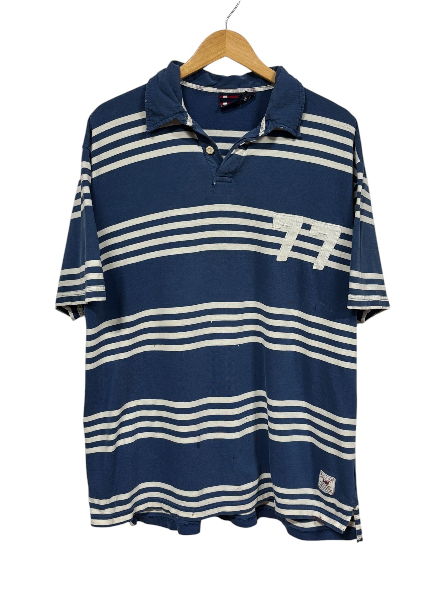 Vintage 90's Bugle Boy Striped Polo Shirt Size XL