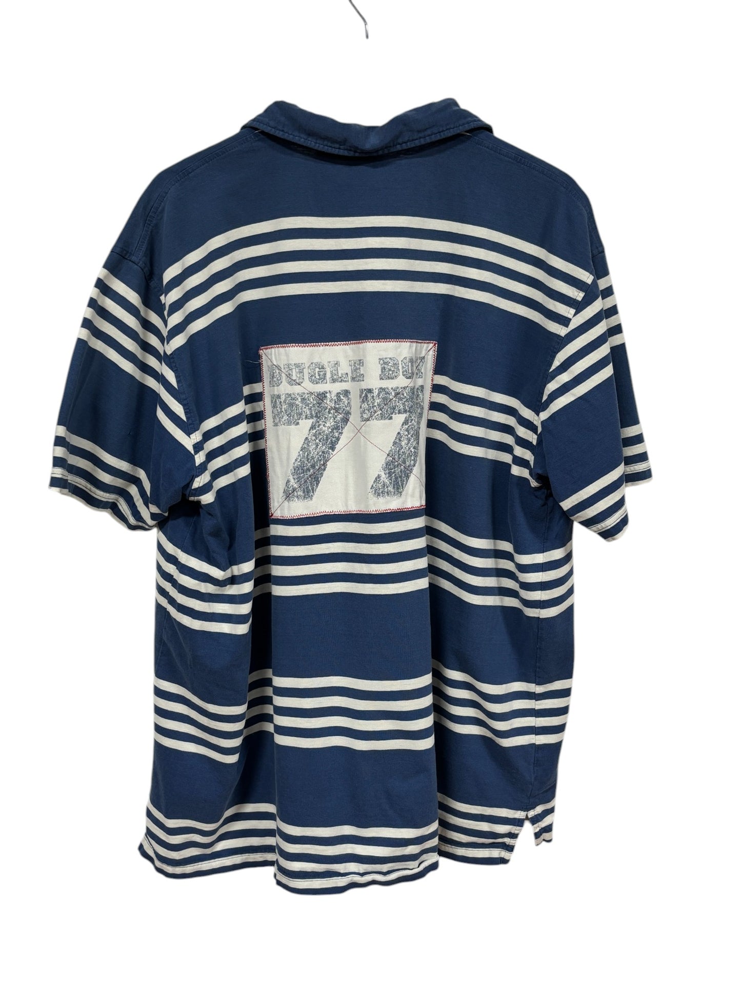 Vintage 90's Bugle Boy Striped Polo Shirt Size XL