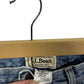 Vintage LL Bean Flannel Lined Light Wash Denim Jeans Size 37x30