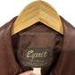 Vintage Espirit Brown Leather Button Up Jacket Size L/XL