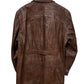 Vintage Espirit Brown Leather Button Up Jacket Size L/XL