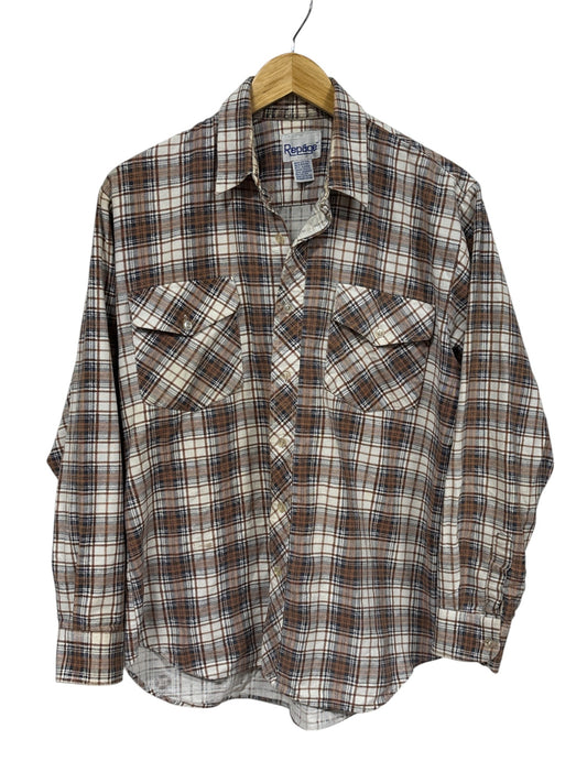 Vintage Repage Plaid Button Up Flannel Shirt Size XL