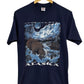 Vintage 90's Jerzees Alaska Grizzly Bear Nature Graphic Tee Size Medium