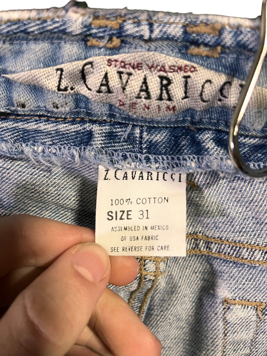 Vintage 90's Z. Cavaricci Light Wash Straight Leg Denim Jeans Size 31x32