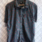 Quiksilver Floral Print Short Sleeve Button Up Shirt Size Large