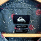 Quiksilver Floral Print Short Sleeve Button Up Shirt Size Large