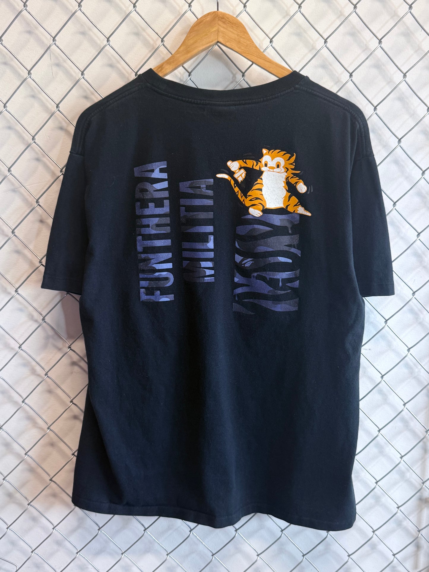 BAPE A Bathing Ape Funthera Militia Blue Camo Shark Tee Size XL