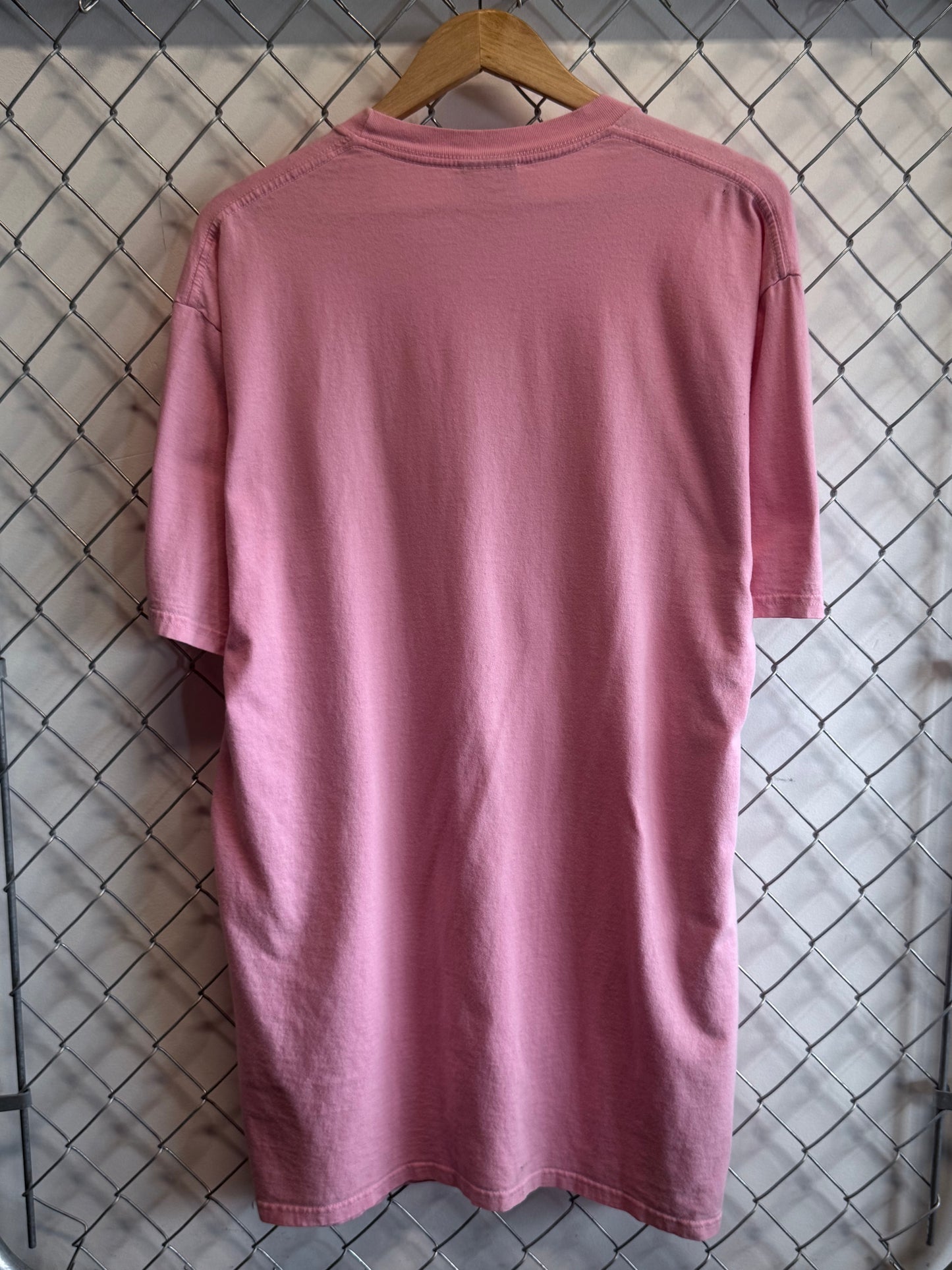 Vintage Nike Tonal Pink Center Swoosh Tee Size Large