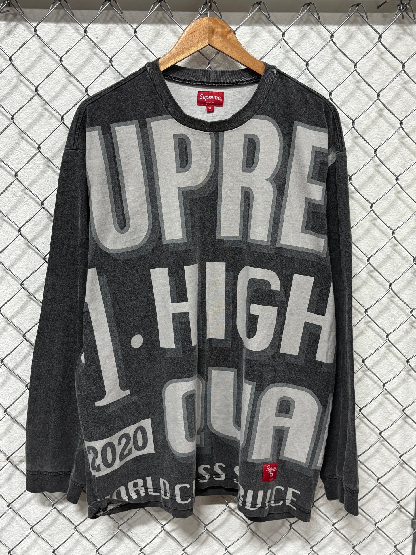 Supreme FW20 World Class Long Sleeve Shirt Size XL