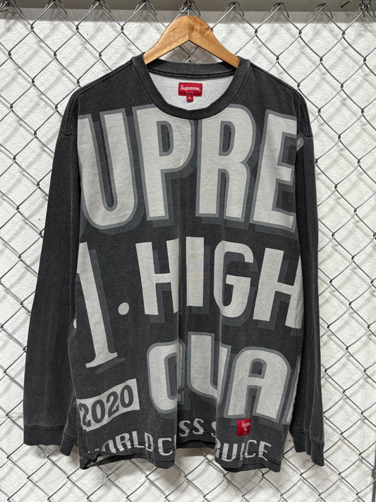 Supreme FW20 World Class Long Sleeve Shirt Size XL