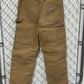 Vintage Carhartt Brown Double Knee Carpenter Pants Size 33x32