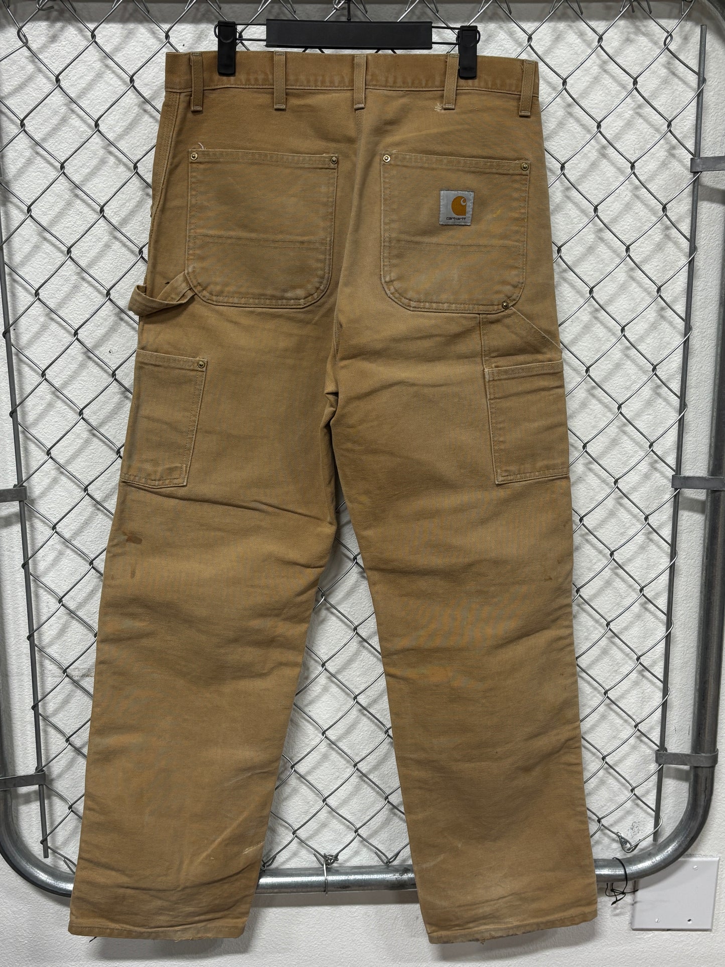 Vintage Carhartt Brown Double Knee Carpenter Pants Size 33x32