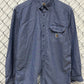 Carhartt FR Light Blue Button Up Work Shirt Size XL