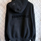 Fear of God Essentials Black Pullover Hoodie Size Medium