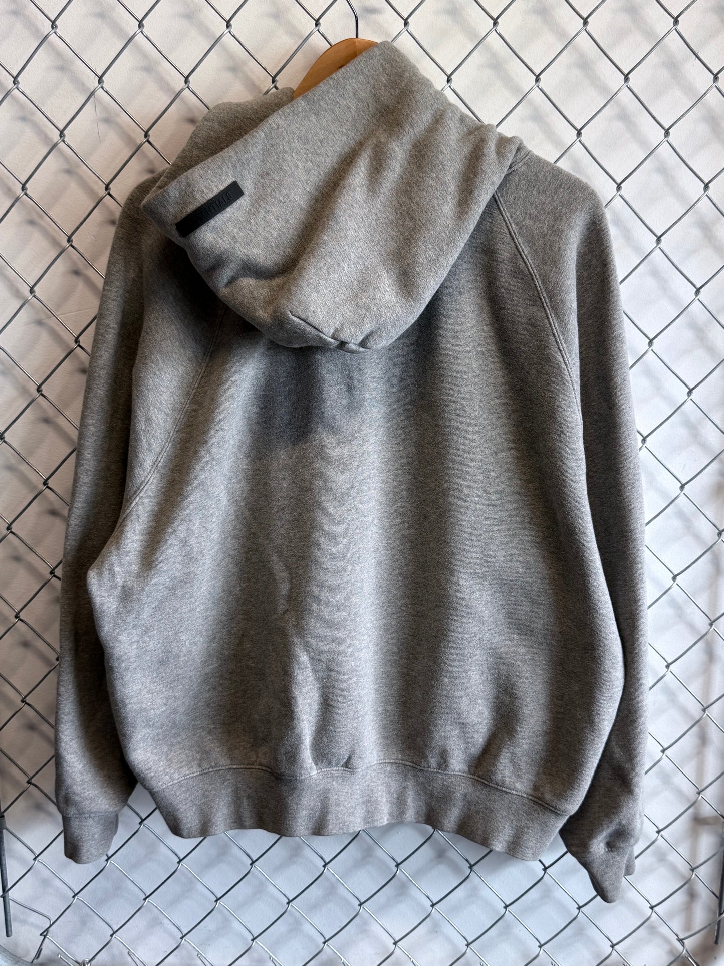 Fear of God Essentials Grey Pullover Hoodie Size Medium