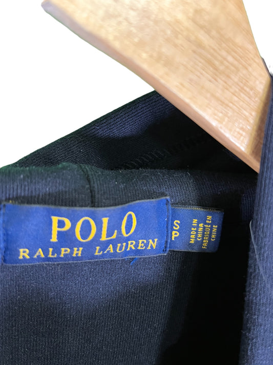 Polo Ralph Lauren Script Navy Blue Pullover Hoodie Size Small