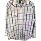 Vintage Wrangler Cowboy Cut Brushpopper Pearl Snap Button Up Size L/XL