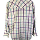 Vintage Wrangler Cowboy Cut Brushpopper Pearl Snap Button Up Size L/XL
