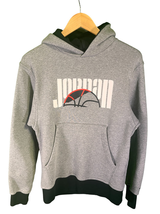 Jordan Brand Spellout Basketball Logo 23 Grey Hoodie Size XS