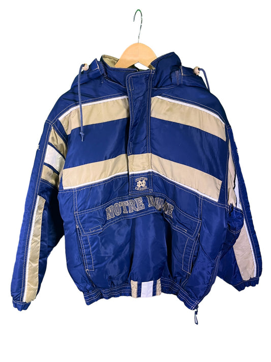 Vintage 90's Starter Notre Dame Fighting Irish Puffer Jacket Size Medium
