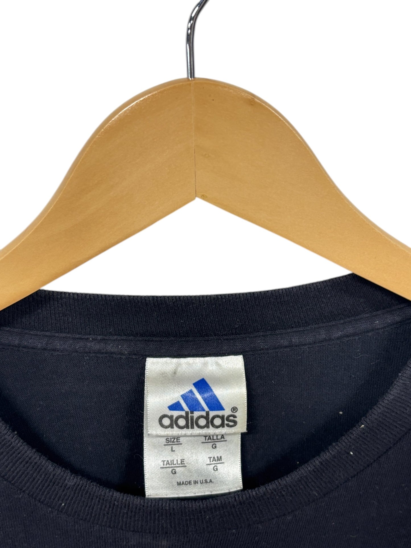 Vintage 90's Adidas Classic Logo Graphic Tee Size Large