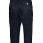 Vintage Carhartt Faded Black Double Knee Carpenter Pants Size 34x34