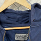 Vintage 90's No Fear Faded Blue Quarter Zip Hoodie Size XL
