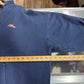 Vintage 90's No Fear Faded Blue Quarter Zip Hoodie Size XL