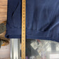 Vintage 90's No Fear Faded Blue Quarter Zip Hoodie Size XL