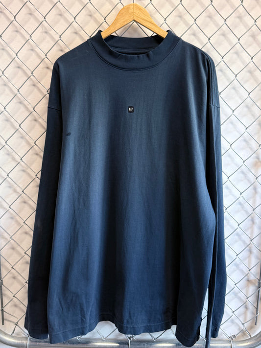 Yeezy Gap Navy Blue Long Sleeve Shirt Size Large
