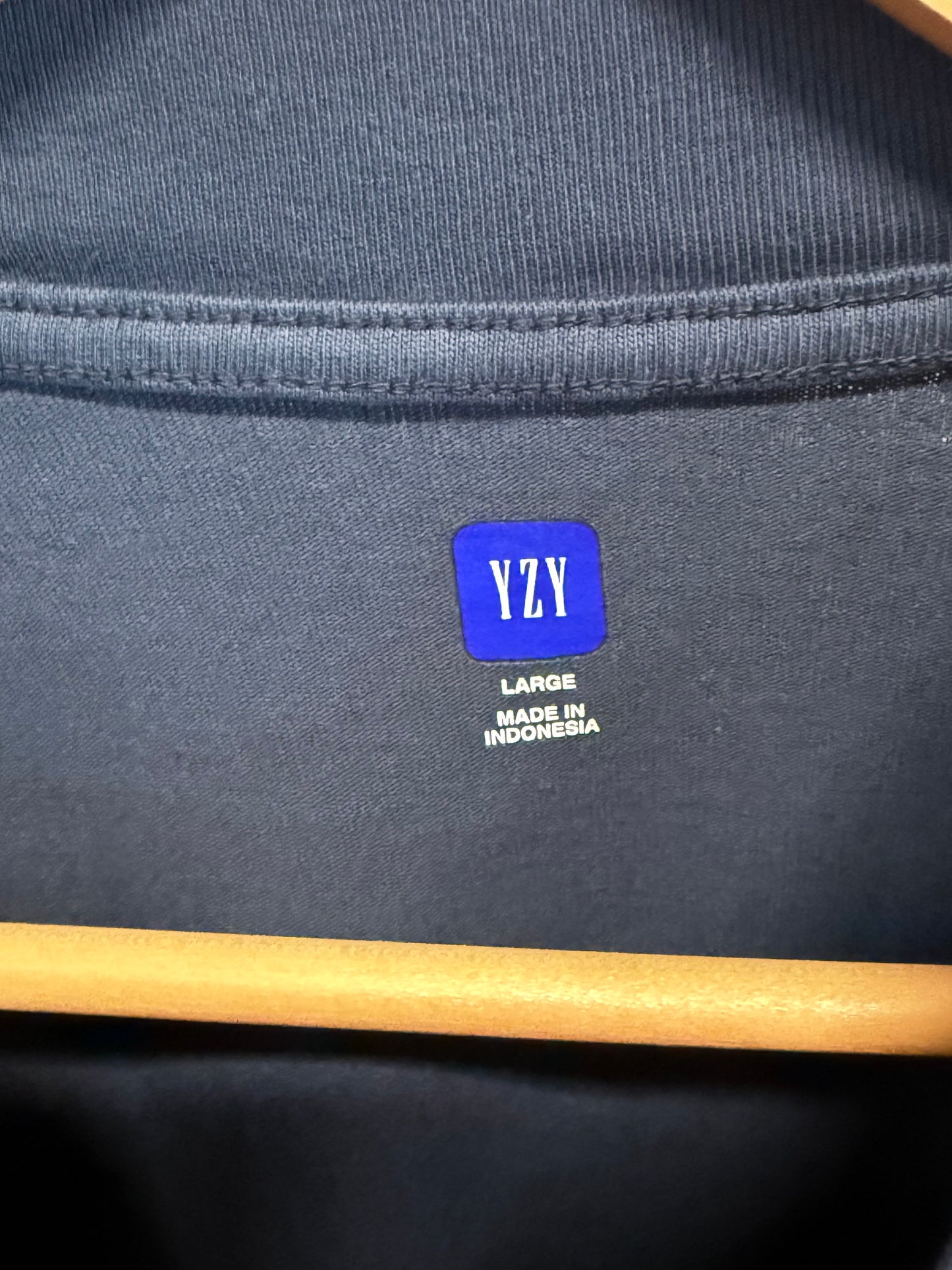 Yeezy Gap Navy Blue Long Sleeve Shirt Size Large