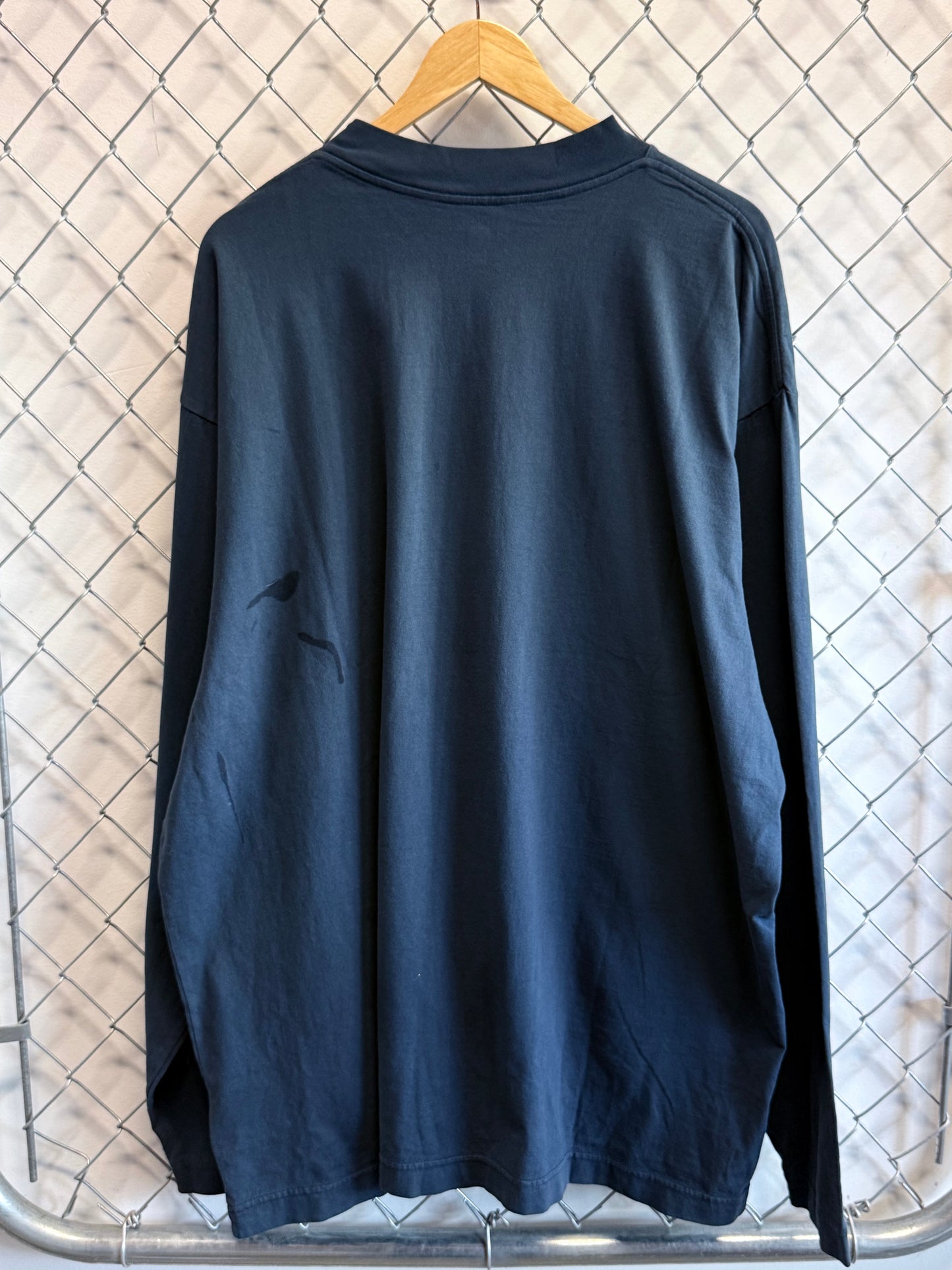 Yeezy Gap Navy Blue Long Sleeve Shirt Size Large