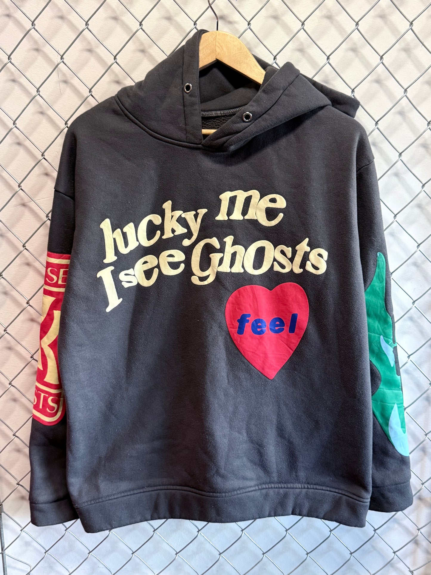 Kids See Ghost Lucky Me Hoodie Size Medium