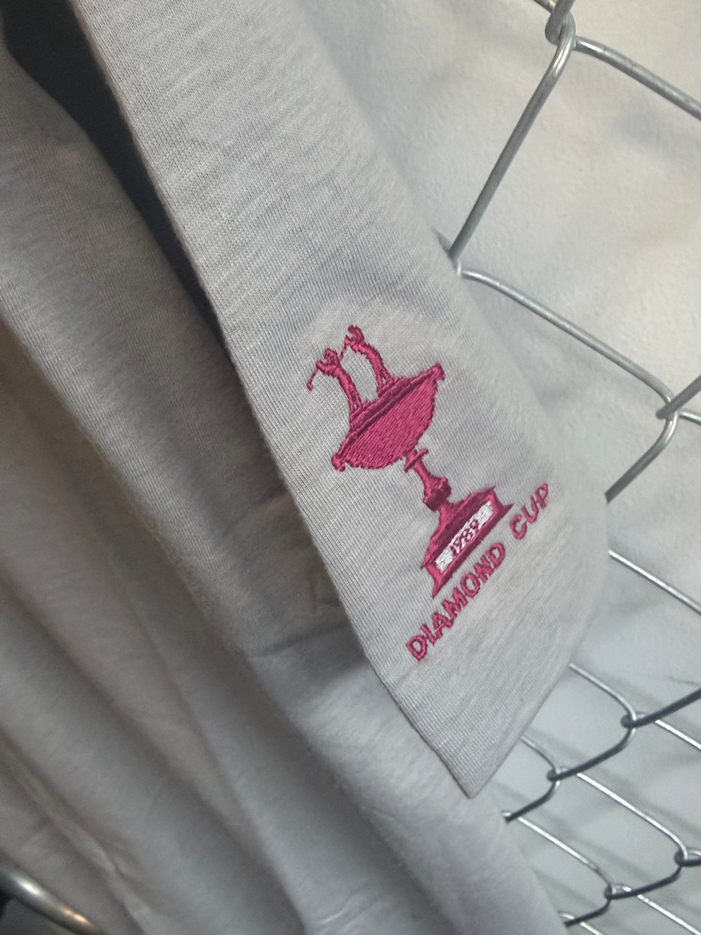 Vintage 1989 Diamond Cup Golf Polo Shirt Size Large