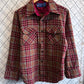 Vintage 60's JC Penney Wool Board Shirt Flannel Size Large