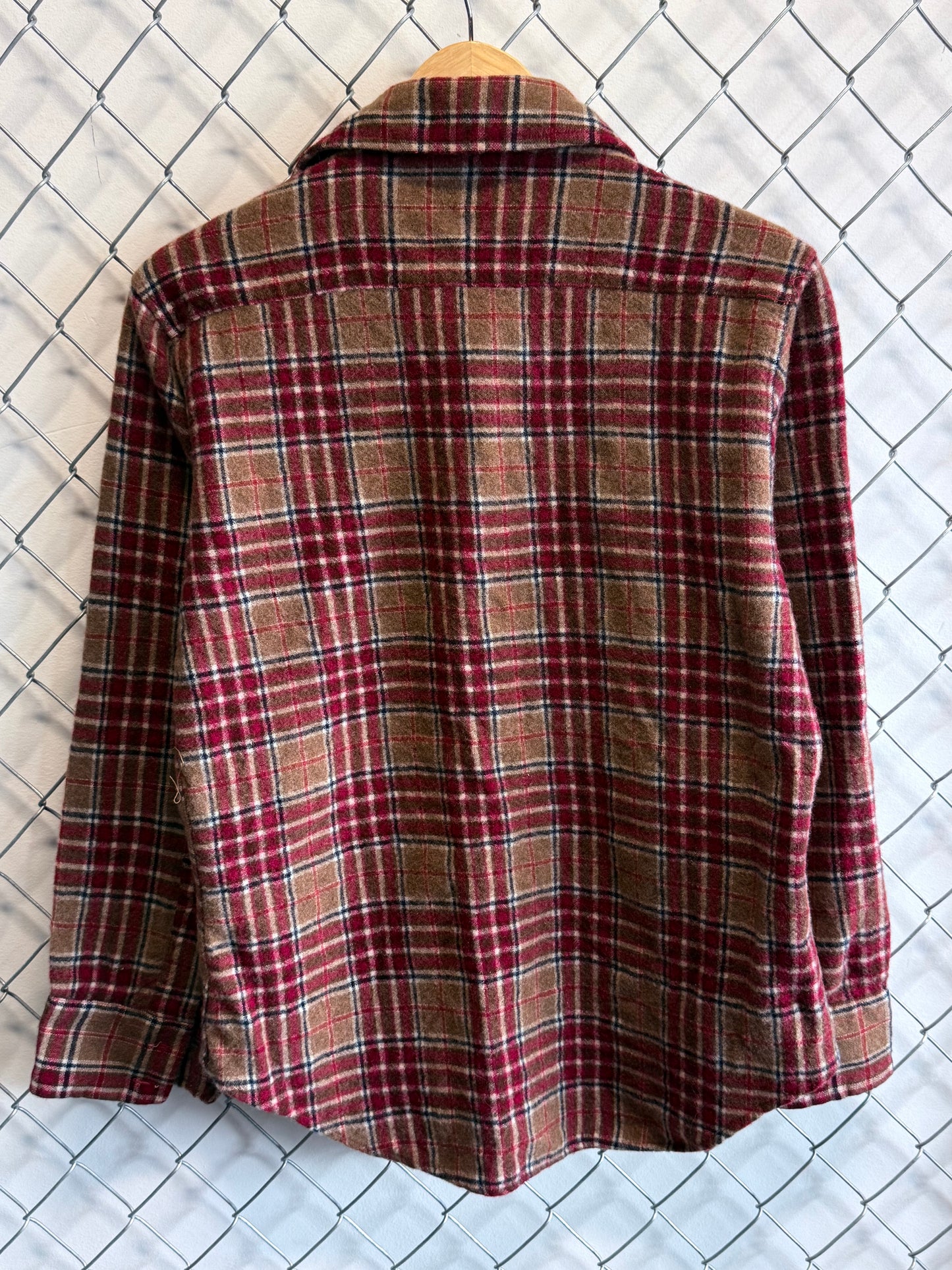 Vintage 60's JC Penney Wool Board Shirt Flannel Size Large