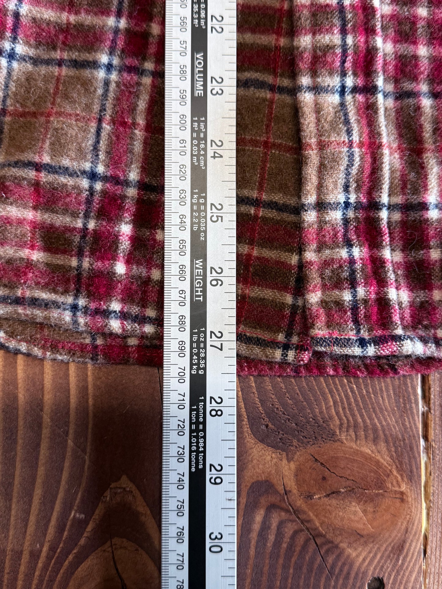 Vintage 60's JC Penney Wool Board Shirt Flannel Size Large
